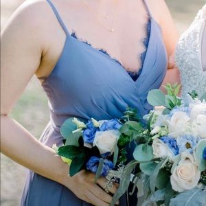 Hayley Paige Dress (5810) in Wisteria/Plum